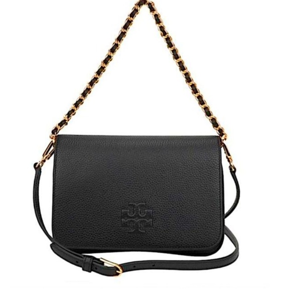 Tory Burch Cross Body Black with Tag Leather Clutch - Picture 11 of 13